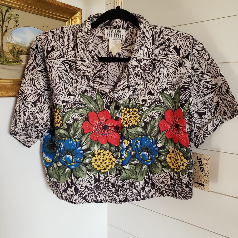 Deadstock 80's Jrs Only California crop top large